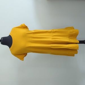 JCrew tiered ruffle smocked dress xs